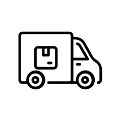 Fototapeta premium Truck icon symbol vector illustration