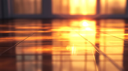 Sunset on a floor
