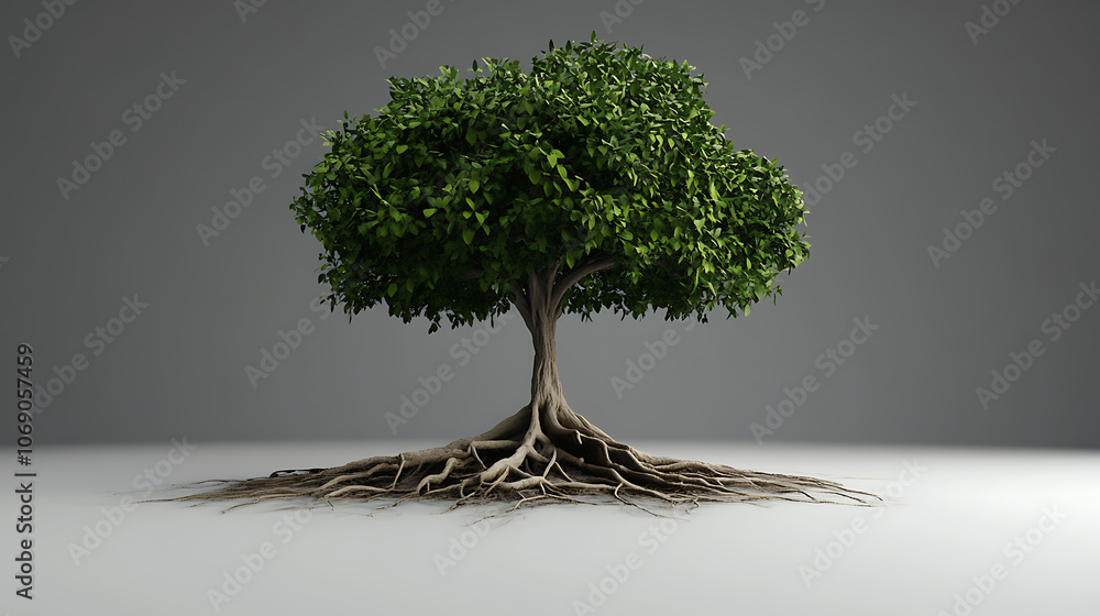 Poster Tree with roots