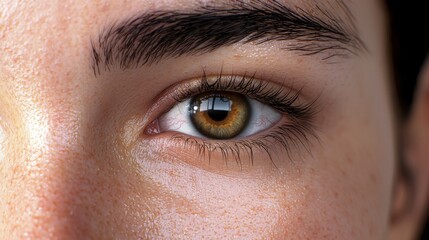 Fototapeta premium Close-Up of Woman's Eye in Sharp Detail