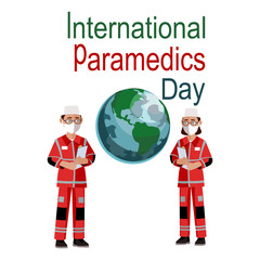 International paramedics day vector illustration 