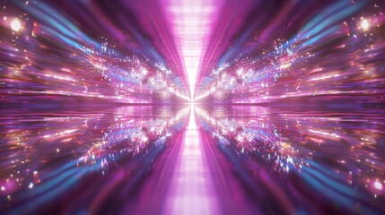 Fototapeta premium Spectacular New Year Fireworks Display Over Serene Lake - Ultra-Detailed Digital Illustration