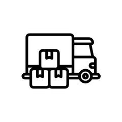 Truck icon symbol vector illustration