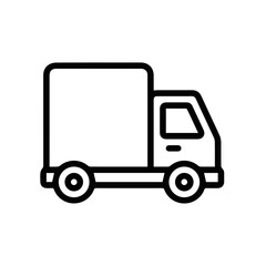 Fototapeta premium Truck icon symbol vector illustration