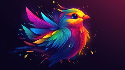 Obraz premium Colorful Bird Illustration