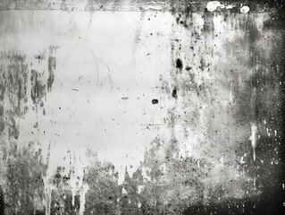 Vintage Black and White Grunge Paint Splatter and Scratches Texture Overlay - Distressed Old Photo
