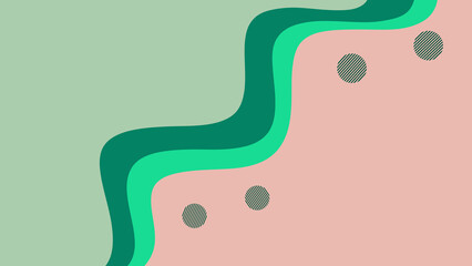 Fototapeta premium Lines seamless abstract pattern background. Simple color line art creative background.