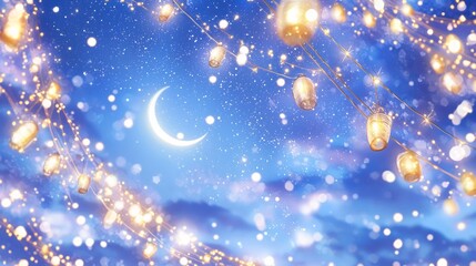 Enchanting New Year's Eve Celebration Under a Starry Sky - Ultra-Detailed Digital Illustration