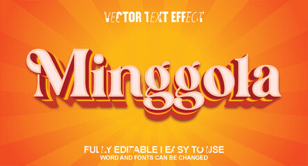 Fully Editable 3D Vector Text Effect