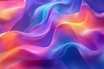 Obraz premium Abstract Wavy Background with Vibrant Gradient Colors