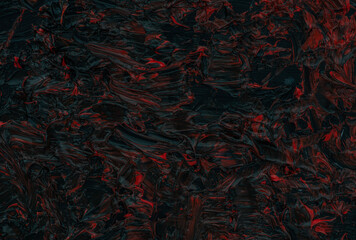 Obraz premium Textured backdrop with black and red oil paint.
