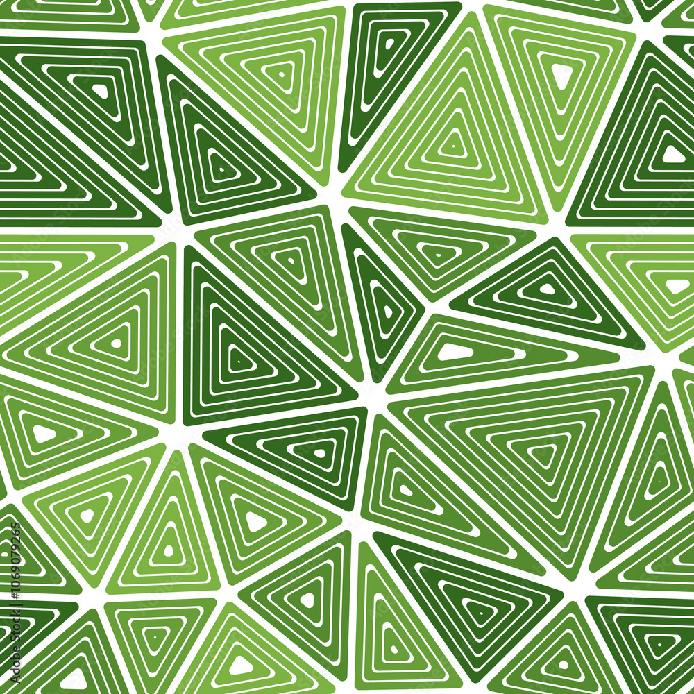 Poster minimal geometric background. big triangles size. multiple repeated inner triangles. mono tone style