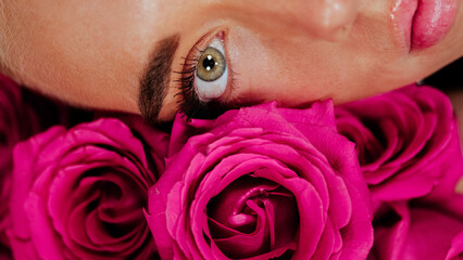 Fototapeta premium Pink Rose Portraits