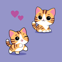 Two Cute Orange Cats