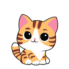 Obraz premium The Calm of a Sitting Orange Cat