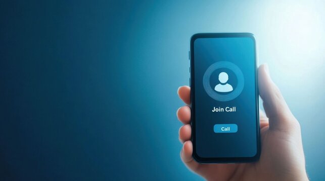 Invitation to Join Video Call on Smartphone