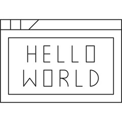 Hello world program 