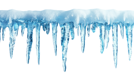 PNG Grey blue winter icicles ice.