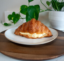 croissant on a plate