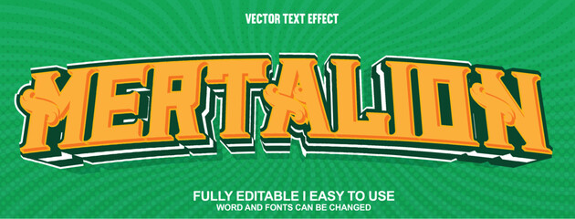 Fully Editable 3D Vector Text Effect