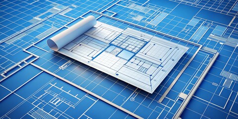 Architectural Blueprint Design, Construction, Engineering, Planning, Blueprint