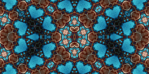 Seamless abstract pattern. The texture of the pattern is symmetrical. Endless pattern