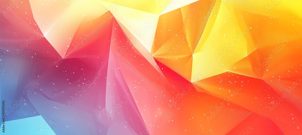 Poster abstract colorful geometric background with triangles. low poly design. creative design templates
