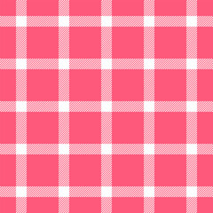 Korean pattern background textile, traditional plaid tartan check. Pastel texture seamless vector fabric in red and white colors.