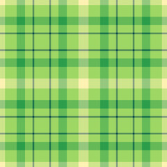 Classy textile vector texture, kind fabric background plaid. Gingham pattern check seamless tartan in green and lime colors.
