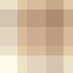 Nobility plaid background texture, slim fabric check textile. Teenager tartan pattern seamless vector in light and orange colors.