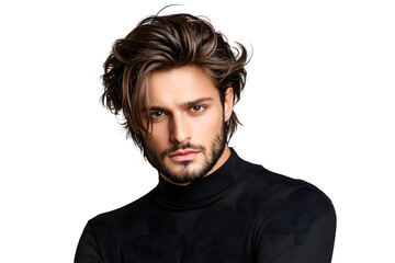 Obraz premium Attractive young man showcases bold style