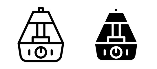 Humidifier icon symbol collection on white background.