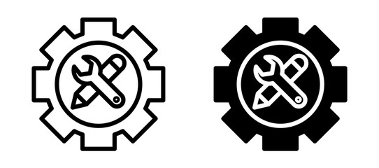 Business development icon symbol collection on white background.