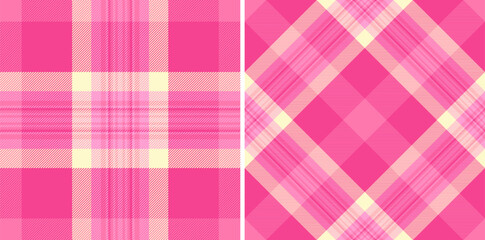 Fabric plaid tartan of pattern seamless textile with a background texture vector check. Set in happy colors for october fashion trends.