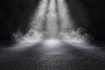 Soft Gray Dust Particles in Gentle Light Beam