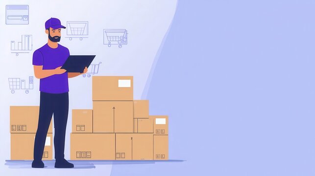 Realtime inventory tracking reducing waste, showcasing effective cost management in logistics