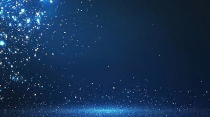 Fototapeta premium Starry Background with Sparkles and Glowing Effect