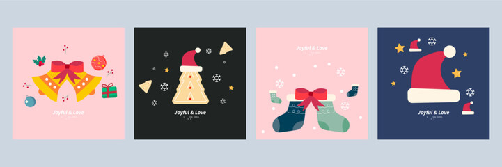 Festive Christmas Designs with Ornaments and Gift Packages. A collection of holiday illustrations featuring Christmas ornaments, and gift packages. Perfect for celebrating the festive season