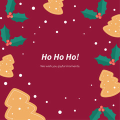 Colorful Christmas Tree Design With Festive Typography Art. Perfect for festive greeting cards, holiday decor, and seasonal designs.