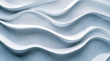 Fototapeta premium Monochrome Minimalist Waves - Abstract Art