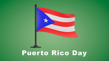 Discovery of Puerto Rico Day, flag of Puerto Rico
