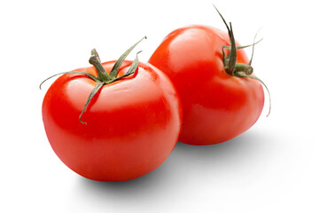 Tomatoes isolated on white background