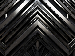 Obraz premium Abstract Metallic Chevron Pattern
