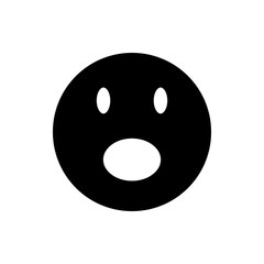 Smile  vector simple icon. Flat design. White background