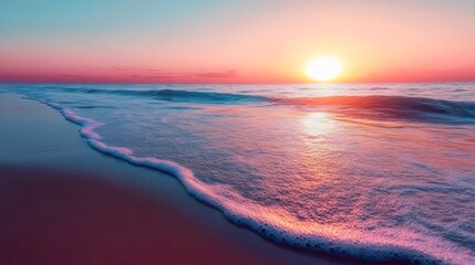 Pastel Sunrise at the Beach