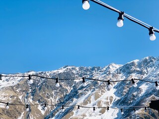 lights,  Georgia, mountains