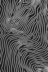 Obraz premium Simple abstract lines in black and white, forming a repeating pattern with a clean, minimalistic style.