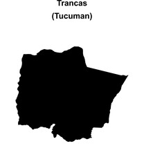 Trancas department (Tucuman) blank outline map