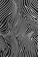 Abstract Monochrome Lines in a Clean Repeating Design.