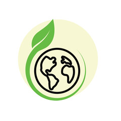 sustainable icon. with reuse, recycle, renewal for carbon reduction, net zero, green energy, eco friendly concept. mixed design style. vector illustration